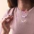 Ultraviolet | .925 Sterling Silver | Galaxy Glass Infinity Clasp Necklace